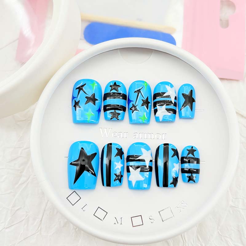 zb57.. A beautiful display board featuring 24 different popular styles of wearable nail art.