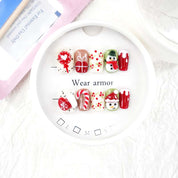 zb67..A display board featuring 24 beautiful and distinct styles of nail art.