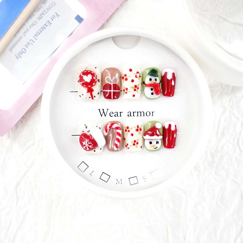 zb67..A display board featuring 24 beautiful and distinct styles of nail art.