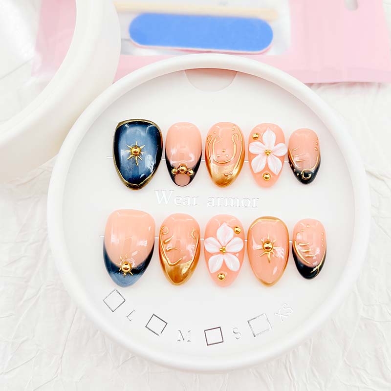 zb57.. A beautiful display board featuring 24 different popular styles of wearable nail art.