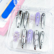 zb59..There are display boards featuring 24 different styles and designs of fashionable and trendy nail wear.