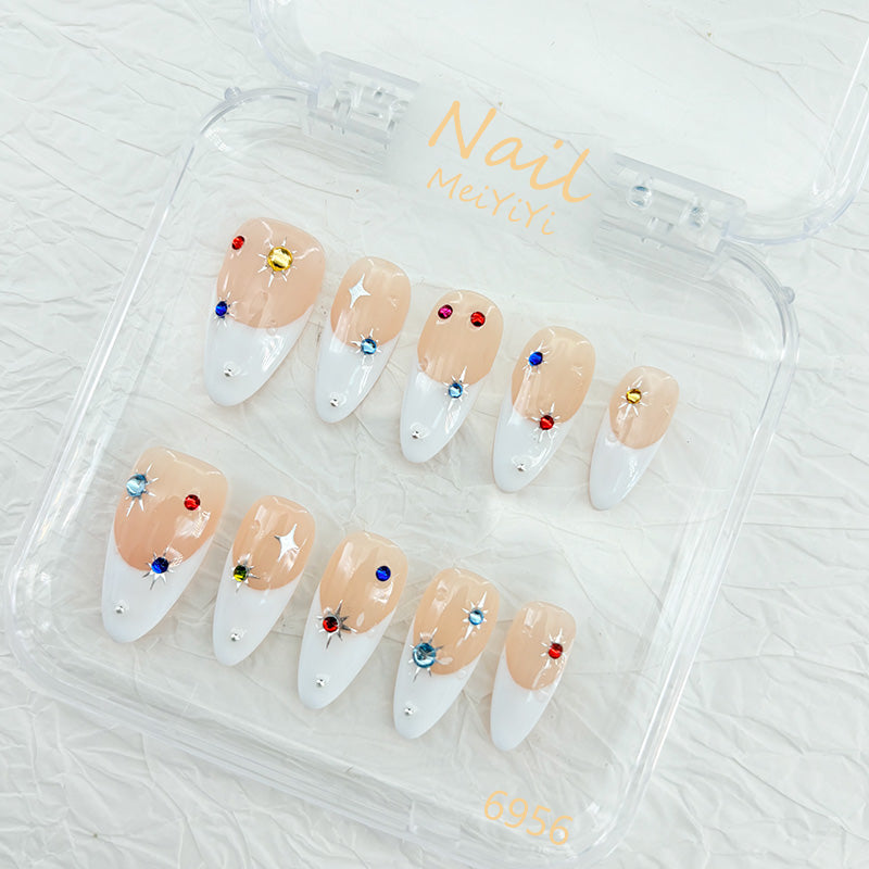 zb96..Colorful protective nails