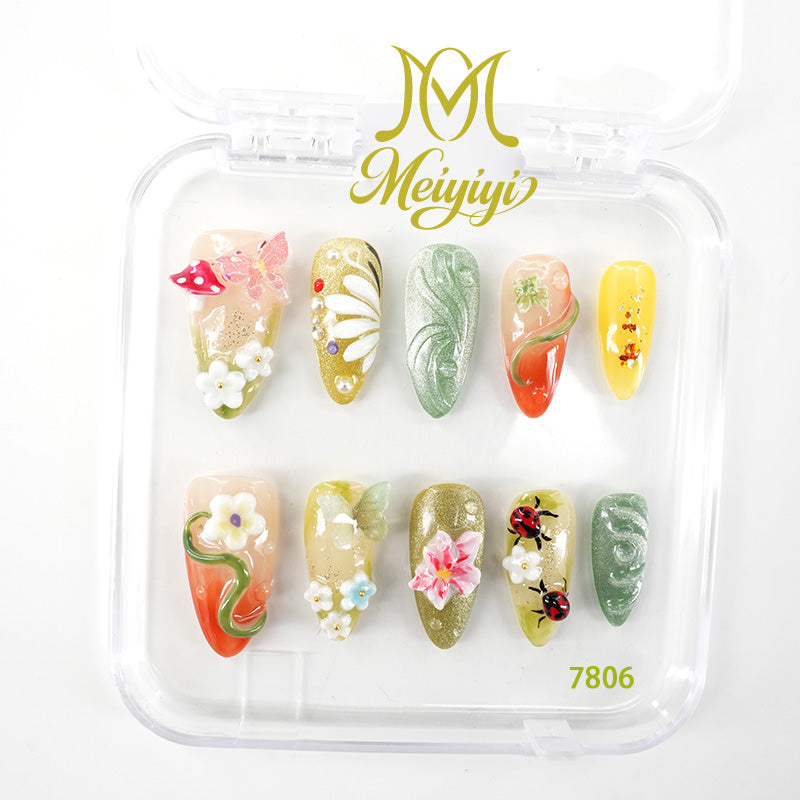 zb128..A wide variety of wearable nails