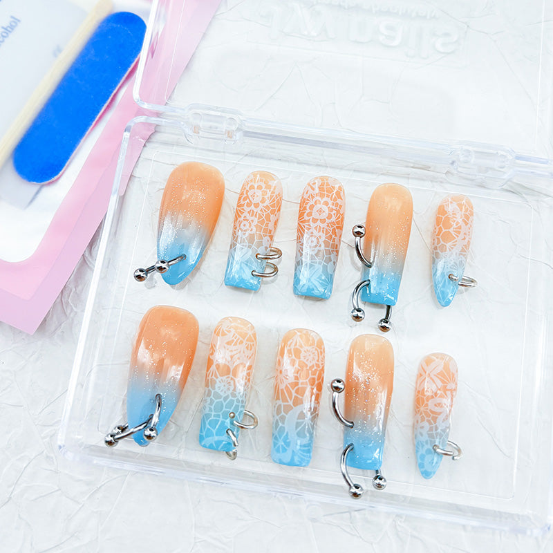 zb59..There are display boards featuring 24 different styles and designs of fashionable and trendy nail wear.