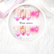 zb67..A display board featuring 24 beautiful and distinct styles of nail art.