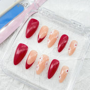 zb35..A variety of choices for almond-shaped and square-shaped wearable nails.