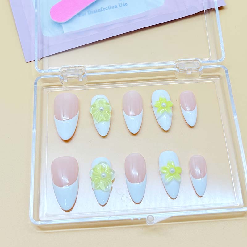 zb72..A display board featuring 24 beautiful and distinct styles of nail art.