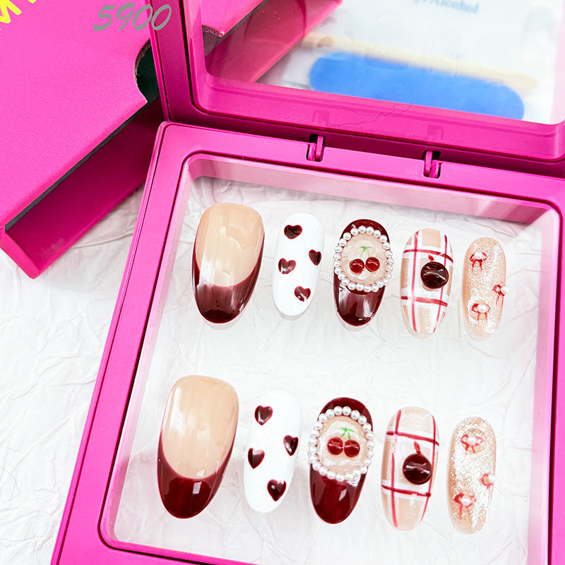 zb59..There are display boards featuring 24 different styles and designs of fashionable and trendy nail wear.
