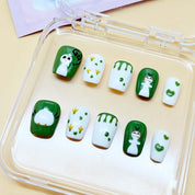zb72..A display board featuring 24 beautiful and distinct styles of nail art.