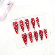 zb67..A display board featuring 24 beautiful and distinct styles of nail art.