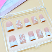 zb72..A display board featuring 24 beautiful and distinct styles of nail art.