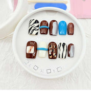zb57.. A beautiful display board featuring 24 different popular styles of wearable nail art.