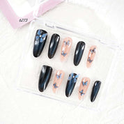 zb67..A display board featuring 24 beautiful and distinct styles of nail art.