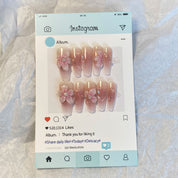 A1701-Meiyiyi original pure handcrafted high-end custom hand-painted wearable nails, luxurious custom style