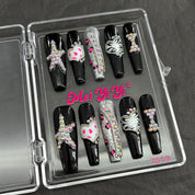 zb96..Colorful protective nails