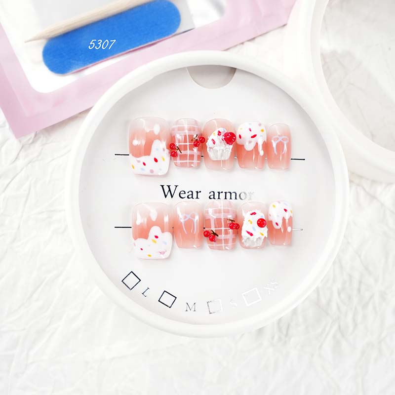 zb40..Different styles press on nails display