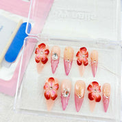 zb57.. A beautiful display board featuring 24 different popular styles of wearable nail art.