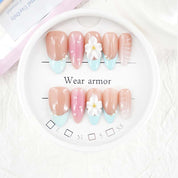 zb67..A display board featuring 24 beautiful and distinct styles of nail art.