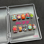 zb96..Colorful protective nails