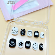 zb59..There are display boards featuring 24 different styles and designs of fashionable and trendy nail wear.