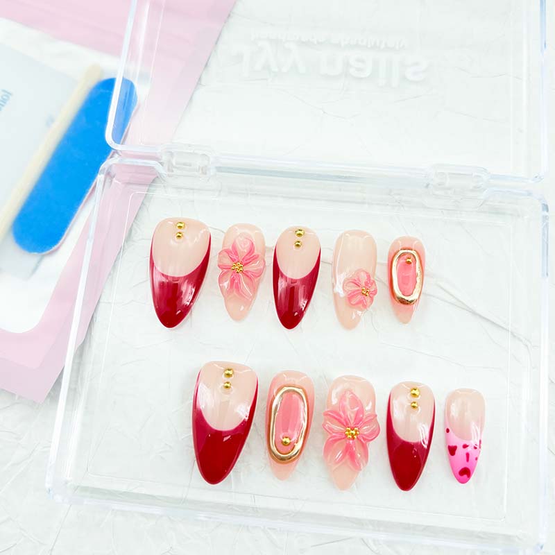zb57.. A beautiful display board featuring 24 different popular styles of wearable nail art.