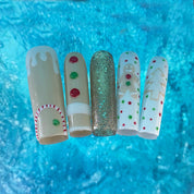 A222 Gingerbread man:Gingerbread Man Sweet Sister luxury handmade manicure