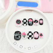zb57.. A beautiful display board featuring 24 different popular styles of wearable nail art.