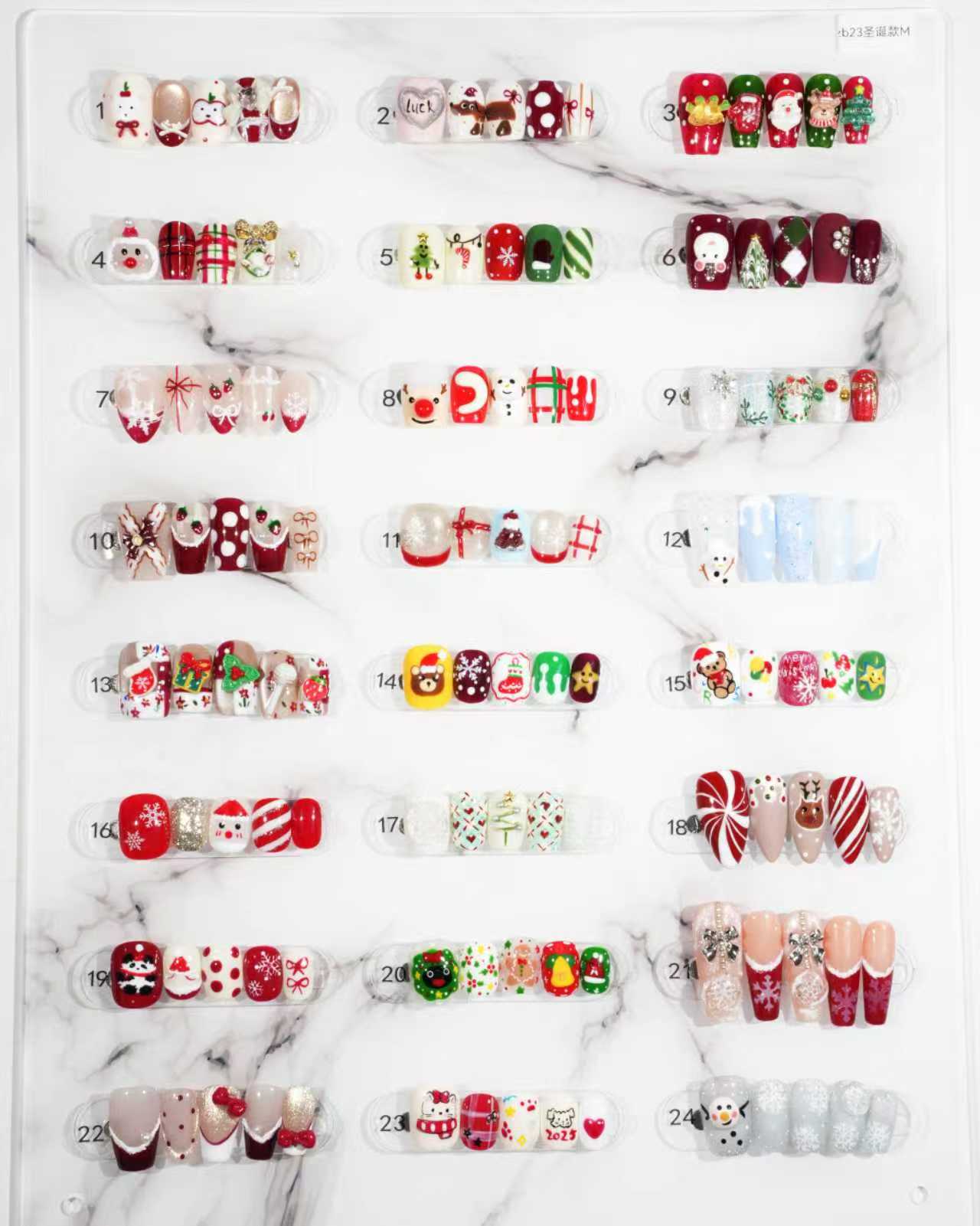 zb23..Christmas costume display boards in various styles