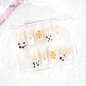zb67..A display board featuring 24 beautiful and distinct styles of nail art.