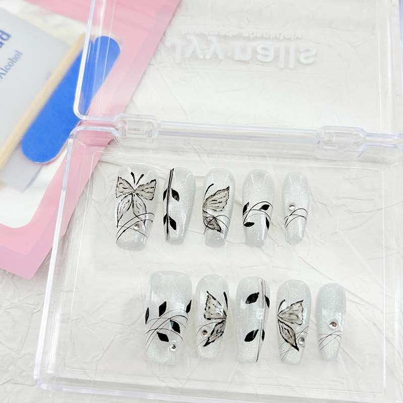 zb57.. A beautiful display board featuring 24 different popular styles of wearable nail art.