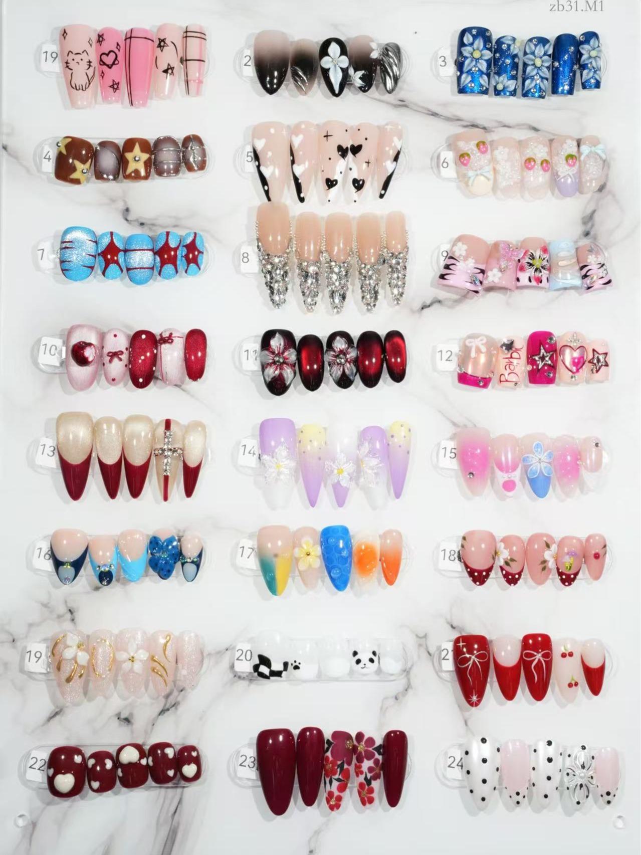 zb31..A wide variety of wearable nails