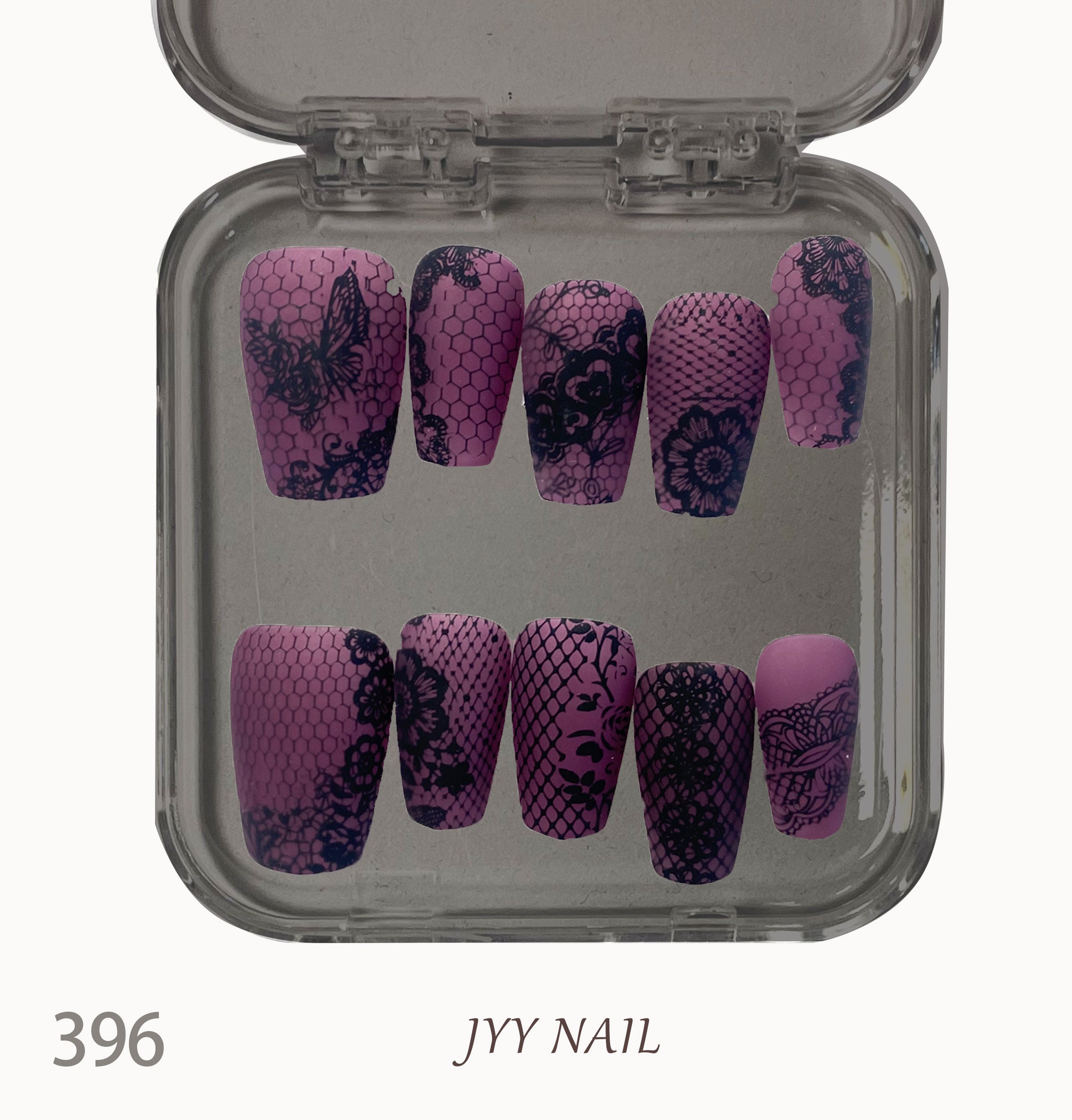A396 Purple fishnet butterfly:Purple fishing net butterfly Heavy Industry hand-painted period is longer