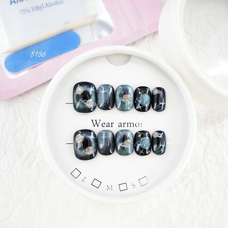 zb40..Different styles press on nails display