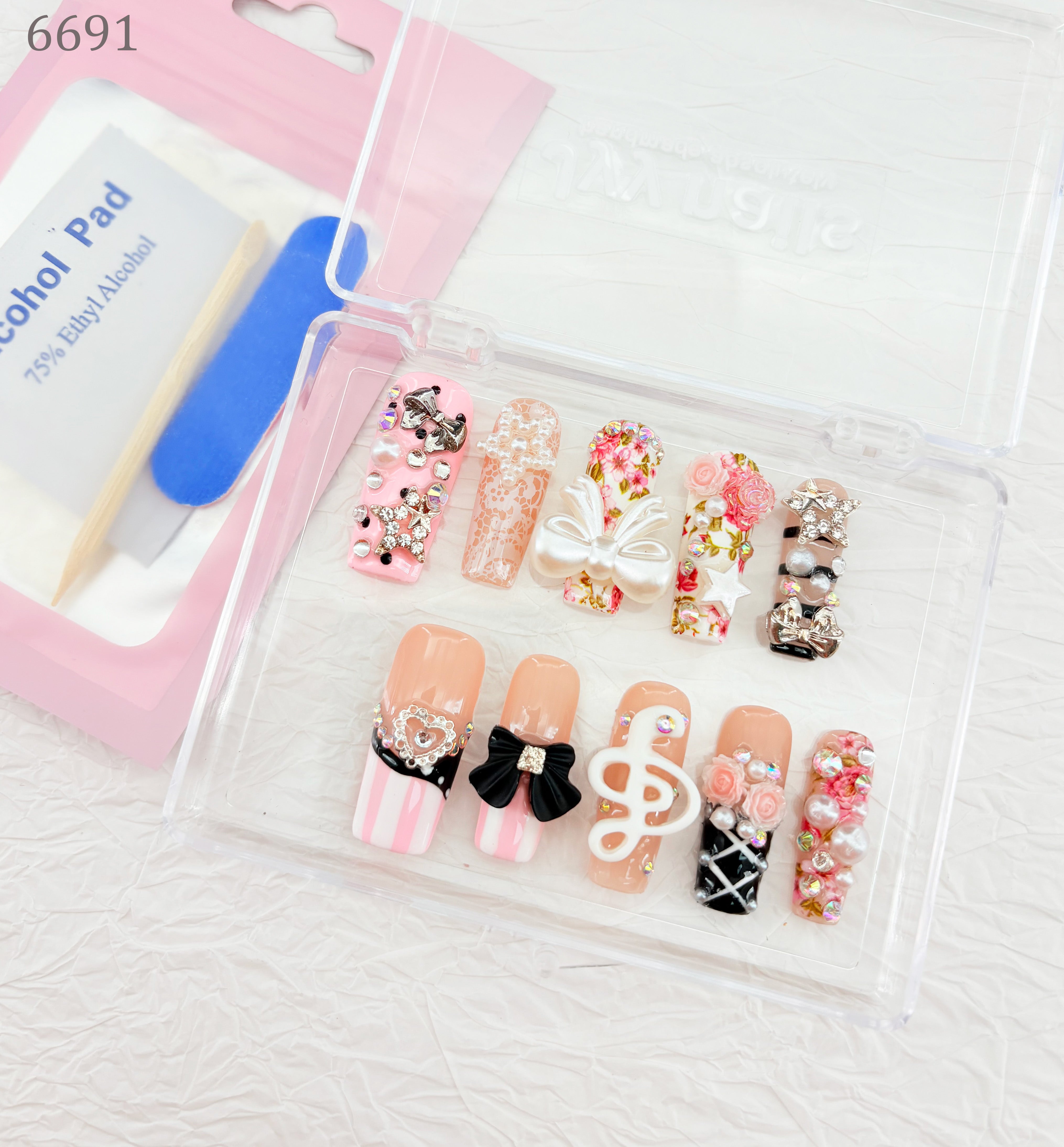 zb88..Nail sets with totally different styles!