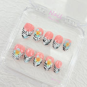 zb96..Colorful protective nails