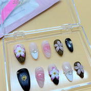 zb59..There are display boards featuring 24 different styles and designs of fashionable and trendy nail wear.