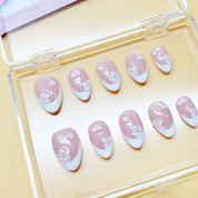 zb72..A display board featuring 24 beautiful and distinct styles of nail art.