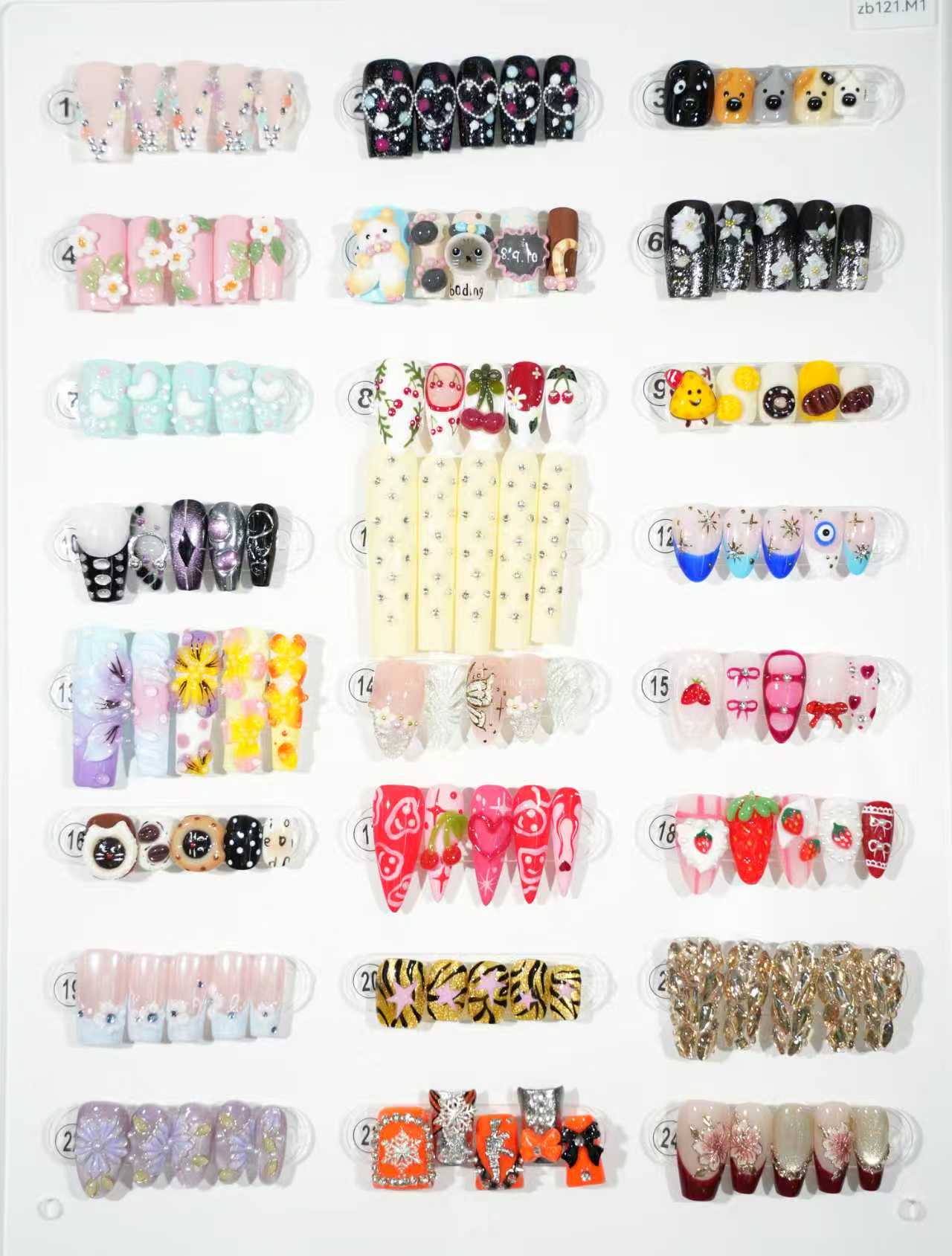 zb121..A wide variety of nails