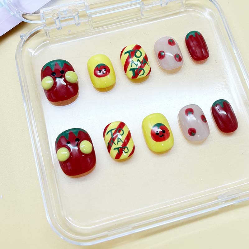 zb72..A display board featuring 24 beautiful and distinct styles of nail art.