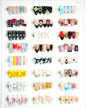 zb92..A wide variety of wearable nails in different styles.