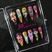 zb98..Nails of various styles.