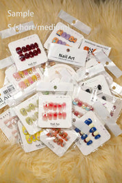 Nails mixed sizes and length wholesale (mainly for Xs and S sizes)-Jasmine