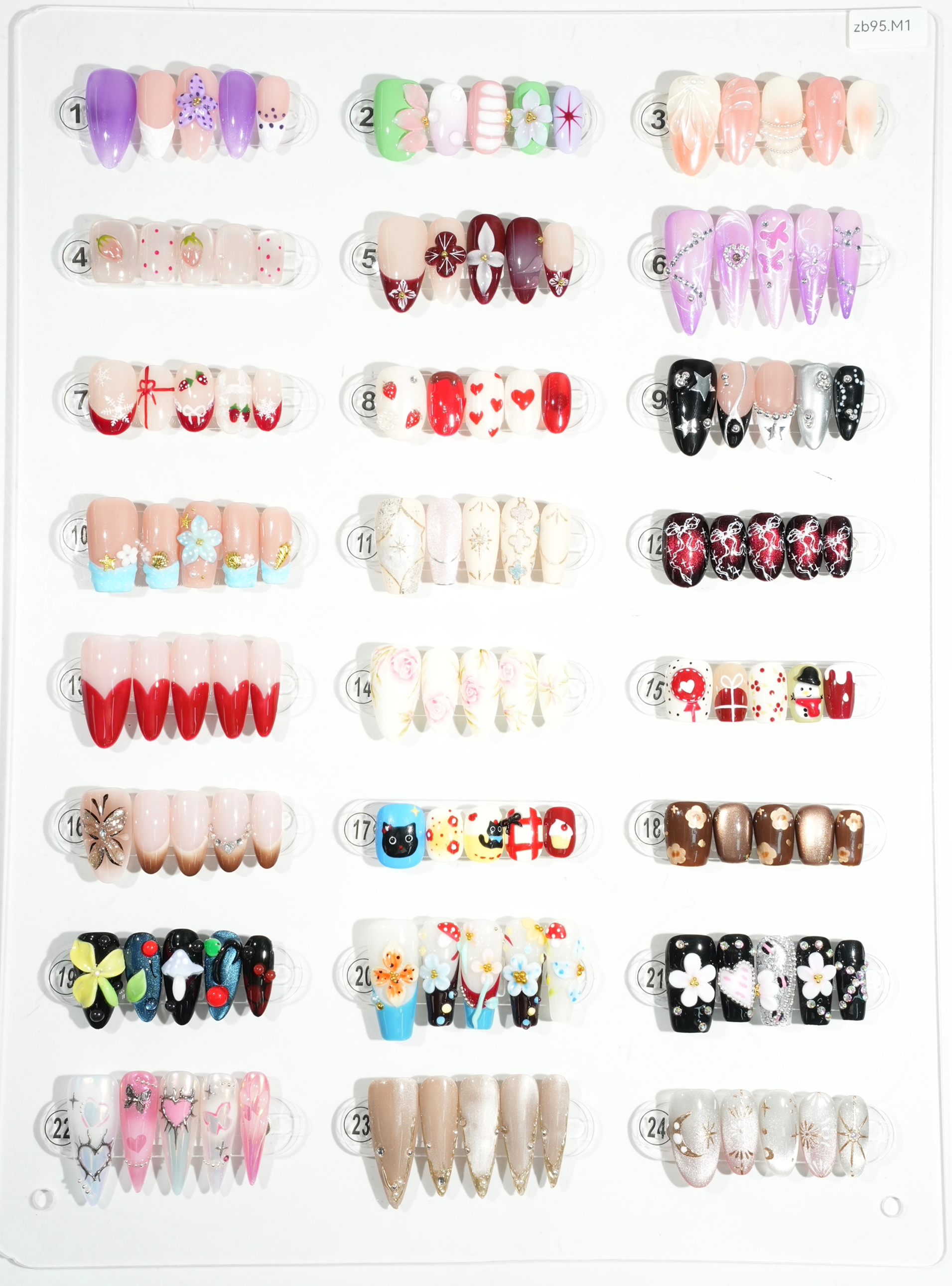 zb95..Different styles of nails
