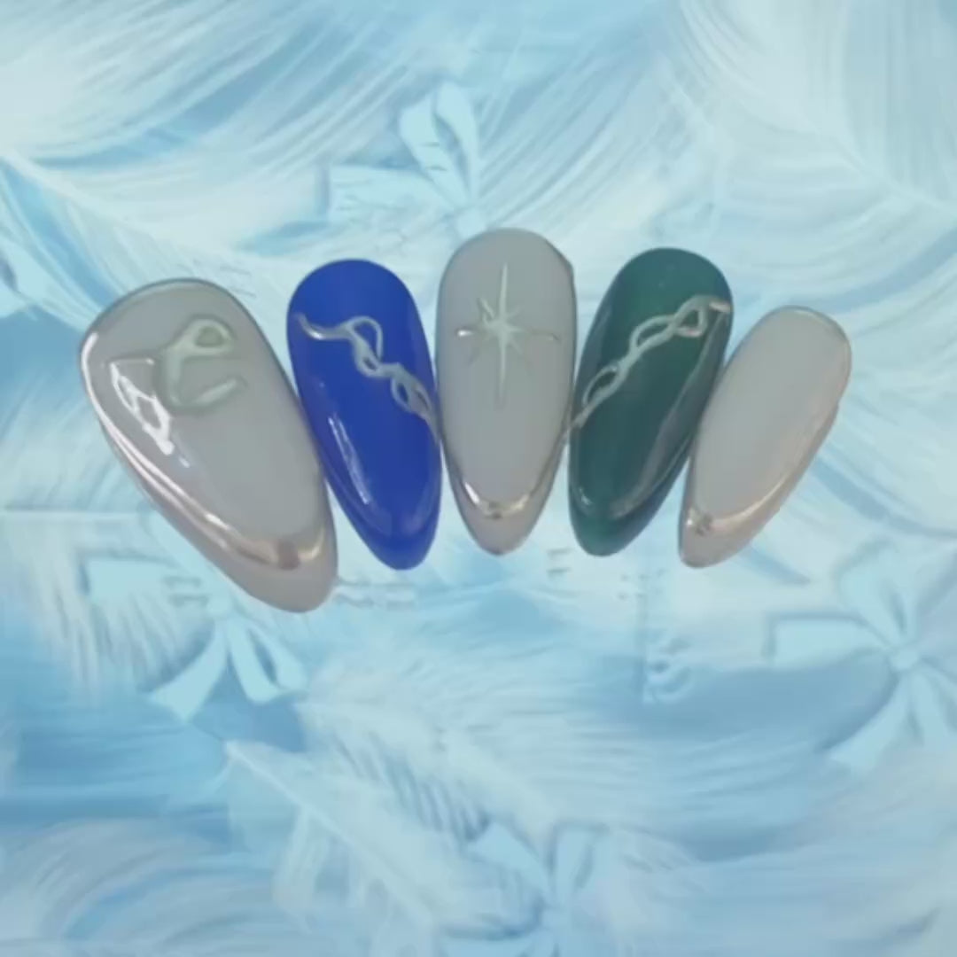 A146 Brandy；Heavy metal chain street spice style manicure